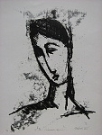 Kopf 1, 30x40, monotype