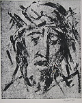 Christ 2, 23x28, smirkotinta