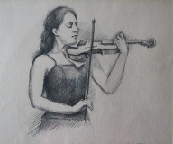 Pi koncert, 20x21, pencil drawing