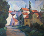 Letn den v Mikulov,78x64, lgemlde